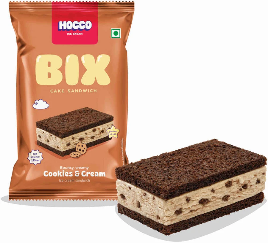 Hocco Bix Cookies & Ice Cream Cake Sandwich